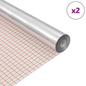 vidaXL Self-adhesive Mirror Film 60 x 100 cm 2 pcs Silver PET