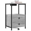 vidaXL Bedside Cabinet Grey Sonoma 40 x 31 x 60 cm Engineered Wood