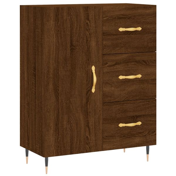 vidaXL Sideboard Brown Oak 69.5x34x90 cm Engineered Wood
