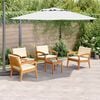 vidaXL Bistro Set 5 pcs Brown 59.5 x 70.5 x 72.5 cm Polyester