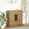 vidaXL Sideboard with Drawers and Doors Artisan Oak 70.5x34x74.5 cm