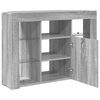 vidaXL Corner LED TV Cabinet Grey Sonoma 100x40x68cm Engineered Wood