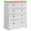 vidaXL Storage Chests White 92 x 48 x 114 cm Solid Pine Wood