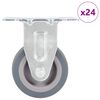vidaXL 24 pcs Fixed Casters 50 mm