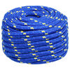 vidaXL Multipurpose Utility Rope 20 mm 100 m Blue PP 2400 kg Max Load
