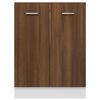 vidaXL Bottom Cabinet Lyon Brown Oak 60x46x81.5 cm Engineered Wood