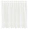 vidaXL Lace Curtain with Curtains Floral White 100 x 150 cm Polyester