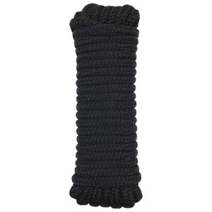 vidaXL Boat Rope 10 mm 6 m Black Polyester