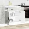 vidaXL Kitchen Base Cabinet&nbsp;Porto Concrete Grey Engineered Wood