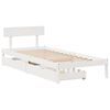 vidaXL Bed Frame without Mattress White 90x200 cm Solid Wood Pine