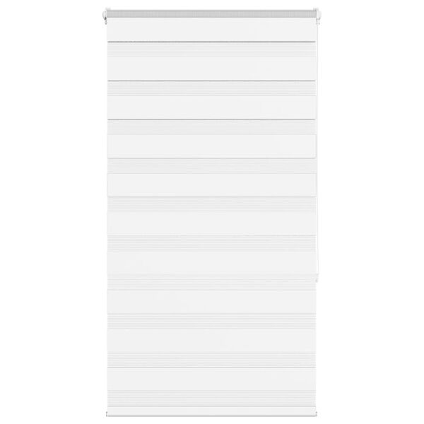 vidaXL Zebra Blind White 70x150 cm Fabric Width 65.9 cm Polyester