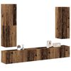 vidaXL 4 Piece TV Cabinet Set Wall-mounted Old Wood Engineered Wood