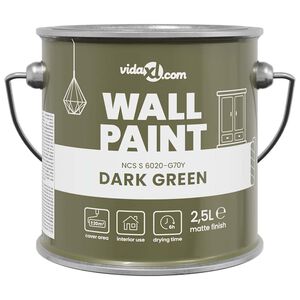 vidaXL Wall Paint Green 2.5 L Wall Print