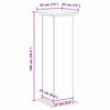 vidaXL Plant Stand Black Oak 33 x 33 x 100 cm Engineered wood