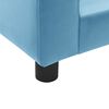 vidaXL Dog Sofa Foam Cushion Turquoise 60x43x30 cm Plush&Faux Leather