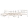 vidaXL Daybed with Trundle and Drawers without Mattress White 90x200 cm