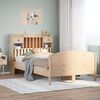 vidaXL Bookcase Bed without Mattress 135x190 cm Double Solid Wood Pine