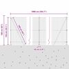 vidaXL Fence with Posts Silver 1.5 x 10 m Steel