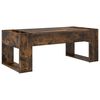 vidaXL Coffee Table Smoked Oak 110 x 50 x 41 cm Engineered Wood