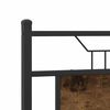 vidaXL Bed Frame without Mattress Smoked Oak 140x200 cm Engineered Wood