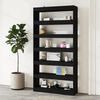 vidaXL Book Cabinet/Room Divider Black 100x30x198 cm Engineered wood