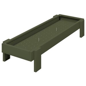 vidaXL Chicken Feeding Trough Olive Green 80 x 28 x 13.5 cm