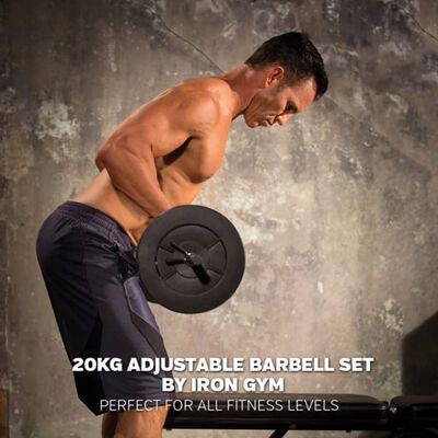 Iron Gym Adjustable Barbell Set 20 kg IRG034