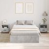 vidaXL Bed Frame Concrete grey 120 x 190 cm Engineered wood