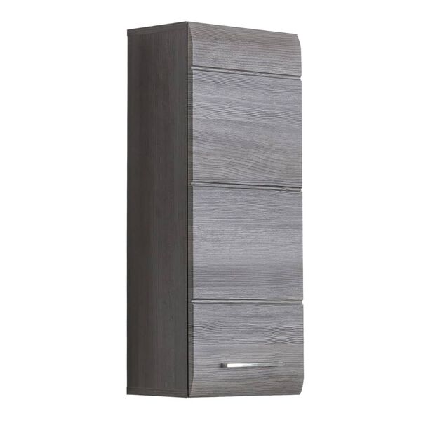 Trendteam Storage Wall Cabinet Line Smokey Silver