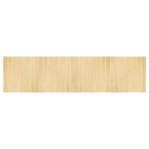 vidaXL Rug Rectangular Light Nature 100x400 cm Bamboo