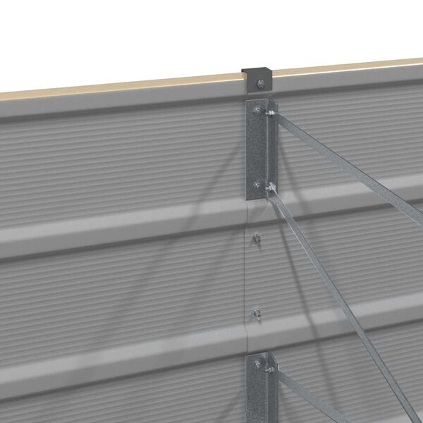 vidaXL Planter Ivory 600 x 80 x 45 cm Steel