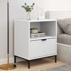 vidaXL Bedside Cabinet 2 pcs White 49 x 36 x 61 cm Engineered wood