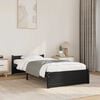 vidaXL Bed Frame without Mattress Black Solid Wood 75x190 cm Small Single