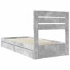 vidaXL Storage Bed Concrete Grey 70 x 190 cm Engineered Wood