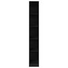 vidaXL Wardrobe with Shelf Black Oak 30 x 50 x 200 cm Engineered Wood