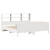 vidaXL Bookcase Bed without Mattress White 180x200 cm Super King Solid Wood Pine