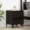 vidaXL Bedside Cabinet 2 pcs Black oak 40 x 35 x 50 cm Engineered wood