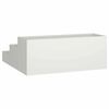 vidaXL Garden Planter White 90 x 90 x 35 cm Cold-rolled Steel