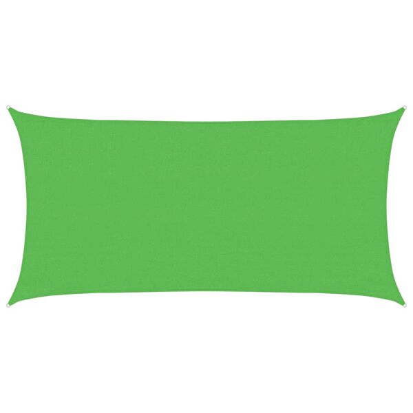 vidaXL Sunshade Sail 160 g/m² Light Green 3x6 m HDPE