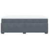 vidaXL Box Spring Bed with Mattress Dark Grey 120x200 cm Velvet