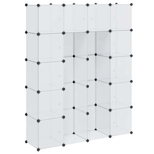 vidaXL Modular Cabinet 14 Compartments White 37x146x180.5 cm