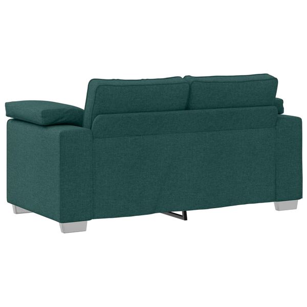 vidaXL Sofa Dark Green 160 x 77 x 82 cm Fabric