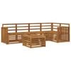 vidaXL Sectional Sofa Set 6 pcs Natural Solid Acacia Wood