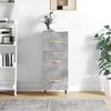 vidaXL Sideboard Concrete Grey 34.5x34x90 cm Engineered Wood