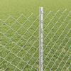 vidaXL Fence with Post Silver 0.8 x 10 m Steel