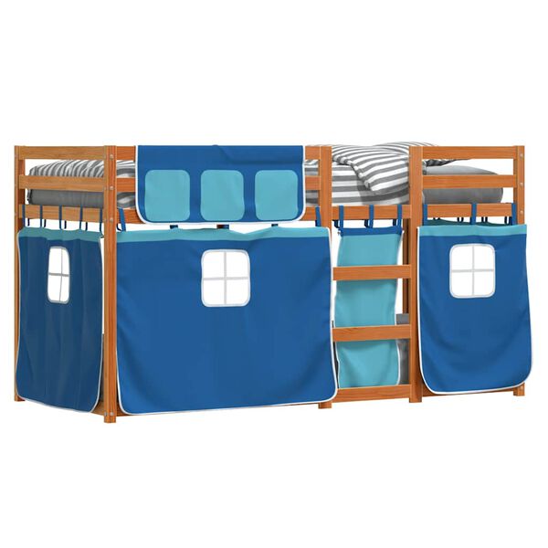 vidaXL Bunk Bed without Mattress Blue 90x200 cm Solid Wood Pine