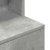 vidaXL Bedside Cabinet Concrete Grey 39x35x125 cm Engineered Wood
