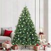 vidaXL Artificial Christmas Tree with 300 LEDs Green 210 cm PE and PVC