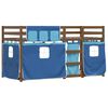 vidaXL Bunk Bed without Mattress Blue 90x200 cm Solid Wood Pine