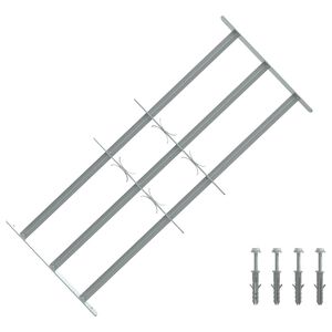 vidaXL Window grilles 700-1050 mm Galvanized Steel